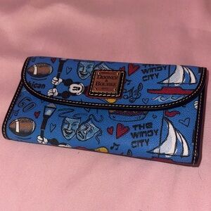 Dooney & Bourke Blue Chicago Clutch